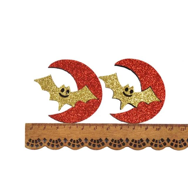 Conjunto de 10 Patches de Desenhos Animados para DIY: Fantasmas, Morcegos, Aranhas e Abóboras para Roupas e Decoração de Halloween - Tamanhos de 4 a 9 cm