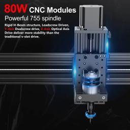 Duas árvores ttc450 cnc fresa para madeira diy mini máquina de gravação a laser 3 eixos cnc roteador grbl para acrílico pcb pvc metal - Image 2