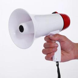 1 conjunto alto-falante portátil megafone alto-falante de alta potência amplificador voz treinamento esportivo competição árbitro amplificador voz - Image 1