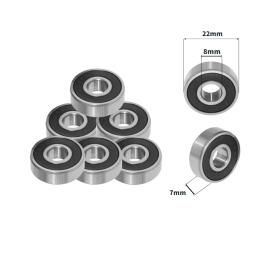 608-2RS 608rs 608 2RS Rolamento de esferas ABEC-1 8X22X7 mm Rolamentos rígidos de esferas selados de aço 608RS Z3V3 - Image 1
