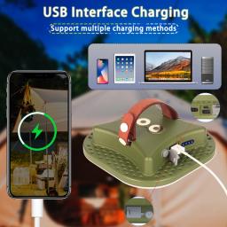 MOSLIGHTING Carregamento solar Camping Super Light with Magnet Emergency Portable Rechargeable Tent Light Work Maintenance Fishing Light Illumination 80W USB 4 Lighting Options Adjustable Light Brightness LED Lantern - Image 2