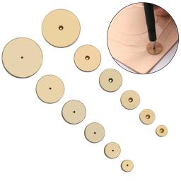 Ferramentas essenciais de artesanato de couro para projetos DIY 6 peças de marcação de linha redonda ferramentas artesanais opções de tamanho de material de latão - Image 4