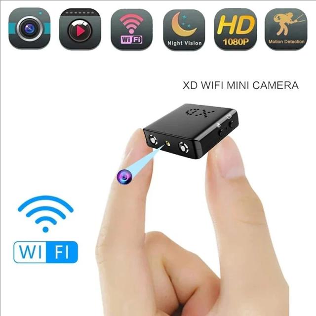 Mini Câmera Wi-Fi 1080p HD Câmera de Segurança Residencial Inteligente Antirroubo Câmera IP com Vídeo e Voz via App