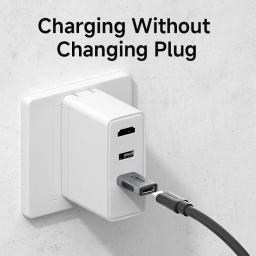 Hagibis usb a macho para usb c fêmea adaptador 10gbps transferência de dados de alta velocidade 60w carregamento rápido conventer plug para macbook tablet - Image 2