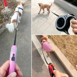 Extensão retrátil da trela do cão para cães pequenos e médios, gato automático chumbo estendendo, roleta pet, cinto de tração do filhote, 3m, 5m - Image 5