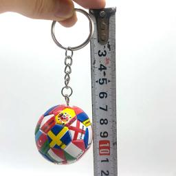 Nova bandeira do mundo futebol chaveiro país clube de futebol fãs chaveiro carro chaveiros lembrança saco pingente acessórios presentes - Image 5