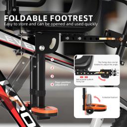 Substituição do assento de bicicleta infantil com guidão, destacável frontal montado, assento de bicicleta com pedais, crianças 2 a 5 anos - Image 4