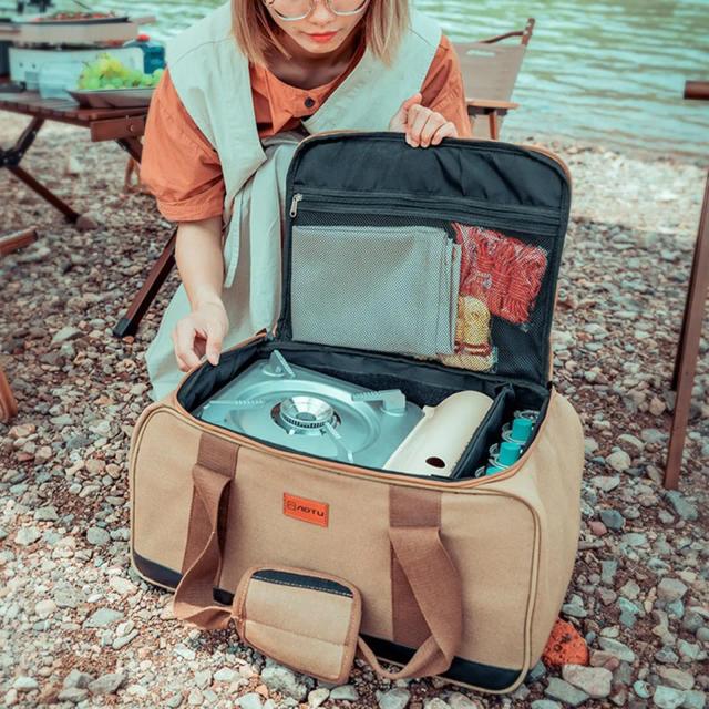 Bolsa Grande para Camping e Churrasco: Organizador Multifuncional de Cozinha e Acessórios