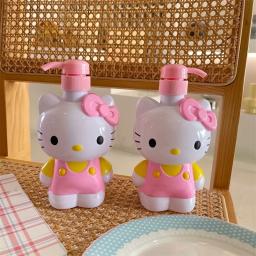 Sanrio Olá Kitty Garrafa De Sabão Dos Desenhos Animados, Garrafa De Imprensa De Desinfetante Para Mão Infantil, Refil De Gel De Banho, Modelo Kt - Image 3