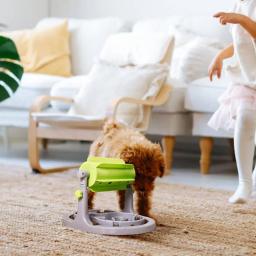 Cão ajustável e gato comendo tigela com tambor, alimentador lento, Food Puzzle, suprimentos para animais, cães e gatos - Image 3