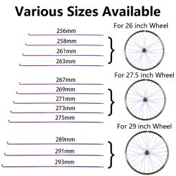 Tanke raios de bicicleta fio com mamilos para 26/27.5/29 Polegada roda mtb bicicleta estrada 304 aço inoxidável alta resistência raio 36 pçs - Image 2