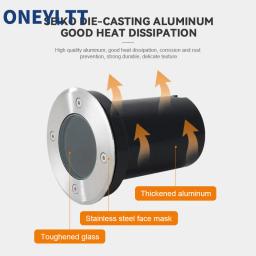 LED Underground Light para Garden Path, Ground Spot Light, Lâmpada ao ar livre, Landscape Spotlight, Buried Lamp, GU10 Bulb Casing, Frete Grátis - Image 3