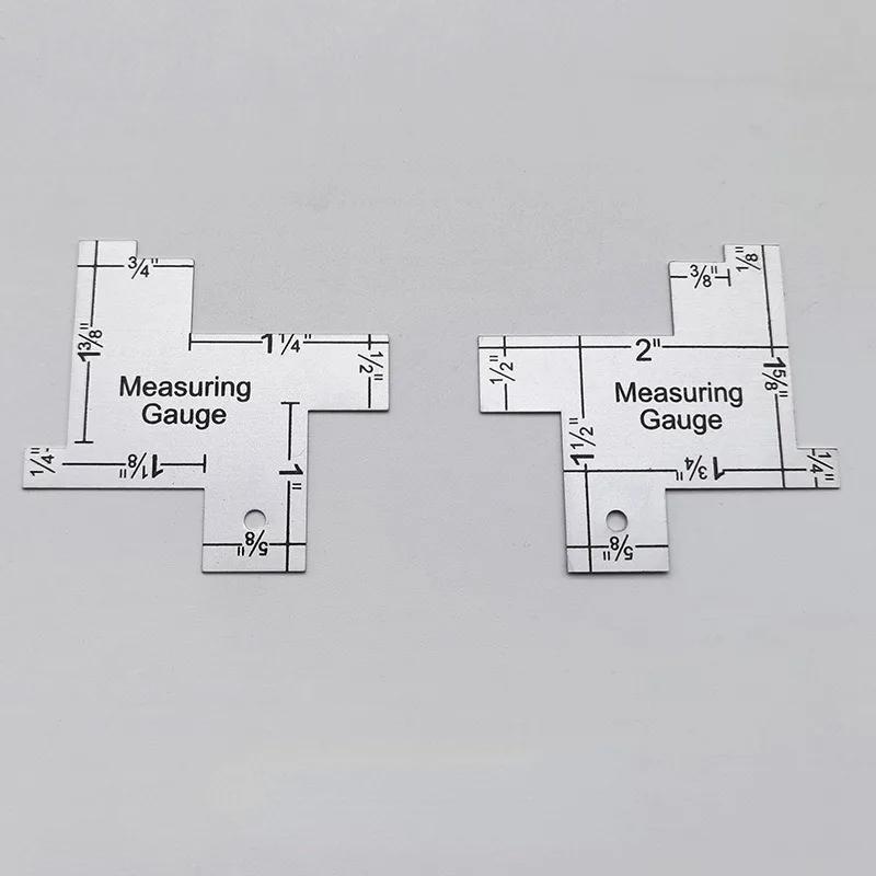 Metal Medidor para Patchwork, Mão Modelos De Costura, Quilting Régua, Ferramenta Acessório, 1Pc - Image 1