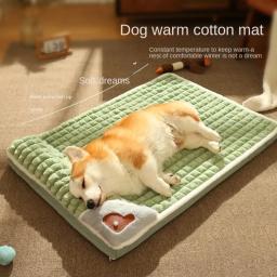 Sofá-cama ortopédico para cães médios e grandes, travesseiro removível, capa impermeável - Image 1