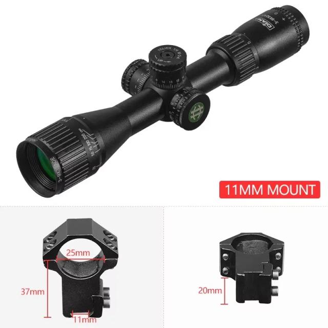 Diana 3-9x32 aoe rifle scope com vermelho verde iluminado cruz caça tático alcance de visão óptica novo