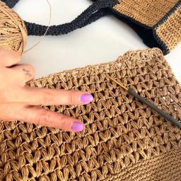 Papel De Palha De Fio De Raffia Fibra De Linho Natural Para Crochet Artesanato Material De Tricô De Mão Chapéu De Verão Bolsa Cesta Cobertor - Image 5