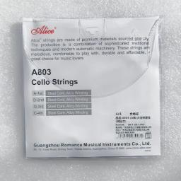 Alice A803 Cordas para violoncelo Cordas para violoncelo universais com enrolamento de liga de núcleo de aço 1 jogo Adequado para violoncelo de tamanho comum 4/4 3/4 1/2 - Image 2