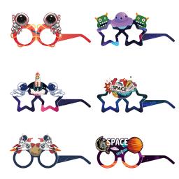 Decorações De Festa De Aniversário Do Tema Do Astronauta, Prato De Papel, Copo, Óculos, Moldura, Galáxia, Planeta, Suprimentos Do Partido Dos Meninos - Image 6