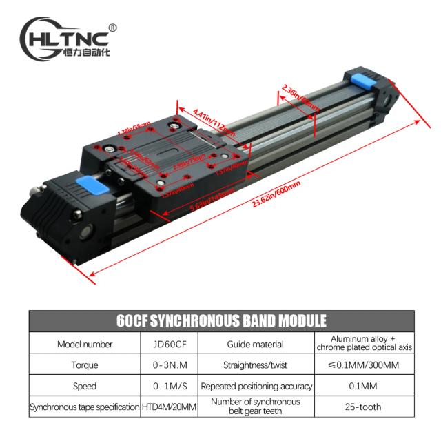 Módulo linear de correia síncrona, mesa deslizante, bancada de trabalho linear silenciosa de alta velocidade, eixo cruzado x y z para impressora 3d cnc