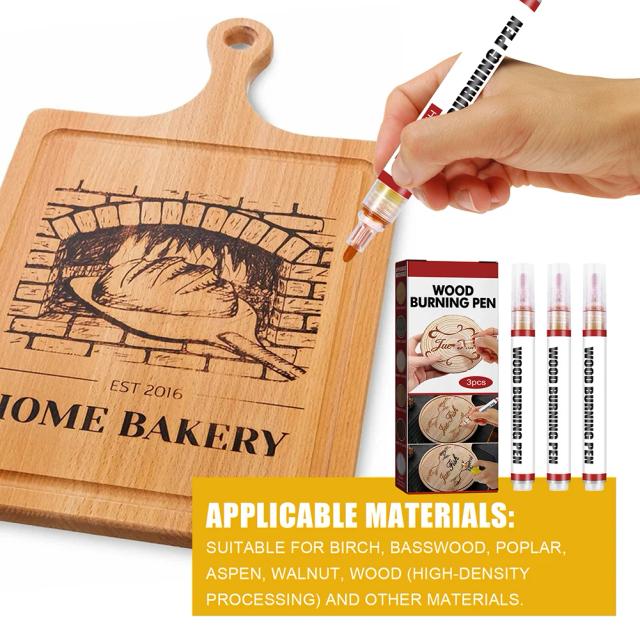 Conjunto de Canetas de Pirografia para Artesanato: Kit de Segurança para Queima de Madeira - Presente Ideal para Meninas em Aniversário