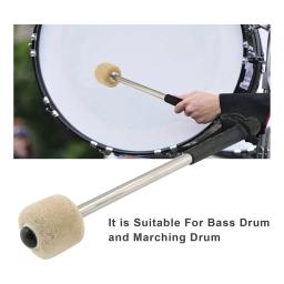 Lã Sentiu Tambor Varas com alça de aço inoxidável, Anti-Slip Drum Marretas, Bass Steel Drum Marretas, 8 PCs, 12.5in - Image 4