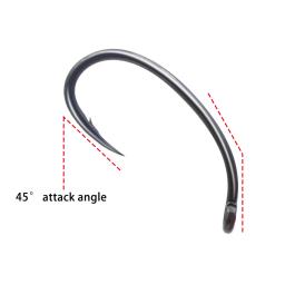 10 pçs carpa pesca klor gancho liga de aço pesca farpado método alimentador carpa equipamento cabelo acessórios anzol para equipamento pesca - Image 4