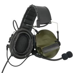 TAC-SKY COMTAC II protetores de orelha de silicone fone de ouvido tático + U94 PTT Kenwood plug + ARC OPS-CORE capacete faixa adaptador suporte de fone de ouvido FG - Image 5