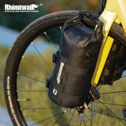 Rhinowalk bolsa para garfo dianteiro de bicicleta, à prova d'água, 4l/7l, liberação rápida, rack para garfo de ciclismo, bolsa de bagagem com base de montagem - Image 1