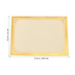 30 PCS Certificado de folha de ouro em branco comum Diploma Diploma de papel para impressão de prêmio A4 - Image 2