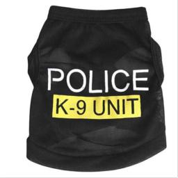 Colete preto para gatos e cães, camiseta para cachorros, roupas para animais, roupas de verão, roupas pretas - Image 2