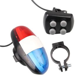 Sirene eletrônica para carro de polícia, 6 sirene LED, 4 sons de tom, campainha de bicicletas, lanterna traseira - Image 4