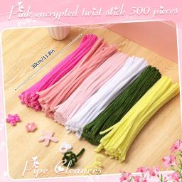 Chenille Hastes, Suprimentos Artesanais, Massa para DIY Arte e Artesanato Projetos, Presente Criativo, 12 em, 500 PCs, 600 PCs - Image 4