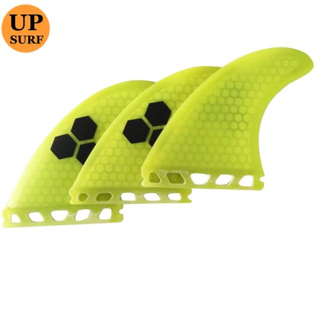 Conjunto de Quilhas Tri Fins UPSURF FUTURO S em Fibra de Honeycomb para Surf e Funboard