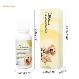 Colírio calmante para animais estimação, gotas transparentes para cães e gatos, 20ml, solução para cuidados com os olhos, e - Image 6