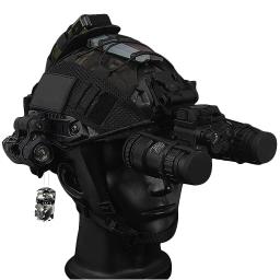 Airsoft Capacete Set para Paintball Jogo de Caça, ajustável Game Gear, Binóculos Modelo, Lanterna, Marcador Luz, ao ar livre - Image 1