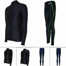 Terno de mergulho manga longa Sharkskin para homens, wetsuit snorkeling, Rash Guard, roupas medusa, roupa de surf - Image 1