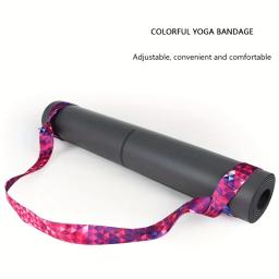 Alça ajustável para tapete de ioga, pacote de alça de ombro, alça elástica esportiva, alça de armazenamento, bolsa para tapete de ioga - Image 6
