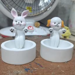 Lâmpada de aromaterapia para amantes de animais, patas aquecendo, luz perfumada, castiçal bonito dos desenhos animados, gato, cachorro, coelho, raposa - Image 3