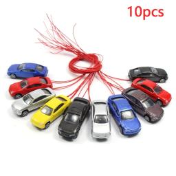 10 peças modelo de trem de carro em miniatura iluminado 1:87 ~ 1:100 h0 para jardim/ferrovia/ferrovia/layout de trem/brinquedo diy - Image 5