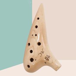 Ocarina de madeira maciça com 12 buracos, instrumentos Orff, flauta legenda Ocarina, instrumentos musicais profissionais, oferece acessórios - Image 2