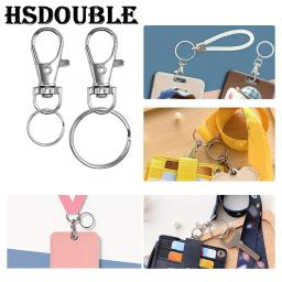 Prata Swivel Snap Ganchos com Chaveiros, Chaveiros, Lanyards, Fazer Jóias, Artesanato de Arte, 20 Pcs por Pacote - Image 5