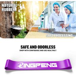 Conjunto de faixas de resistência LINGPENG para homens e mulheres 5 faixas elásticas com diferentes níveis de resistência para treinos longos, academia em casa - Image 2