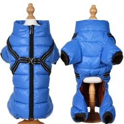 Roupa impermeável do cão do inverno, vestuário do animal de estimação, roupa quente do filhote, revestimento para Yorkshire, buldogue francês, Labrador, pequeno, médio - Image 2
