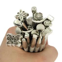 Ferramentas De Estampagem De Couro, Ferramentas De Impressão Em Forma De Couro, Artesanato De Couro De Escultura, Leathercraft Artesanal, Ferramentas De Gravação, 20Pcs - Image 1