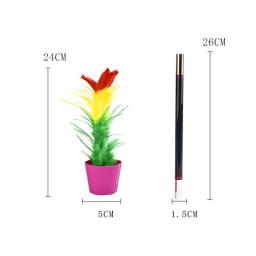 Varinha mágica para flor para adultos e crianças, truques mágicos fáceis, mostrar suporte, engraçado, close-up, adereços mágicos de palco, luxo, navio da gota - Image 5