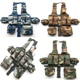 Colete Multi-Funcional Camuflagem, Tiro ao ar livre, Caça Equipamento de Treinamento, 11 Conjuntos Acessórios, 06 - Image 2