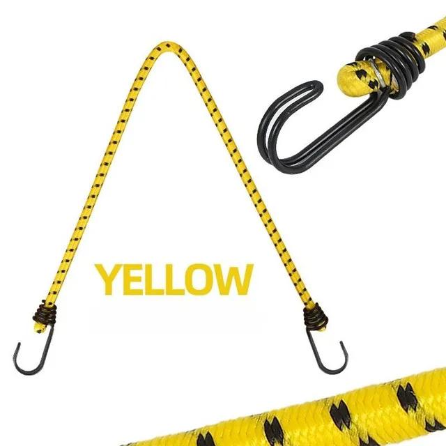 Corda Elástica de Borracha para Acampamento e Aventuras ao Ar Livre, 60 cm e 120 cm, Alta Elasticidade e Versatilidade para Montagem e Transporte
