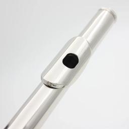 Cupronickel banhado a prata flauta de concerto, C instrumento de flauta, transversal com caixa E chave, luvas, pano de limpeza, 16 furos fechados - Image 6