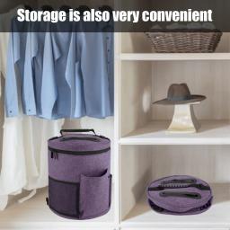 Saco De Armazenamento De Ferramenta De Tricô Portátil, Sacos De Armazenamento De Fios DIY, Costura Bordado Ferramenta De Armazenamento, Crochet Fio Tambor Saco, Máquina De Costura - Image 6