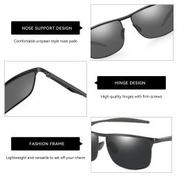 Zenottic alumínio uv400 proteção óculos de sol moda polarizada óculos de sol para pesca caminhadas golfe condução unisex - Image 6